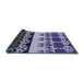 Thickness of Patterned Blue Rug, pat648blu