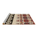 Sideview of Machine Washable Transitional Vermilion Red Rug, wshpat648brn