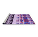 Sideview of Machine Washable Transitional Purple Rug, wshpat648pur