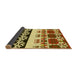 Thickness of Patterned Red Brown Rug, pat648yw