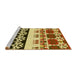 Sideview of Machine Washable Transitional Red Brown Rug, wshpat648yw