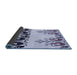 Thickness of Patterned Lavender Blue Rug, pat649blu