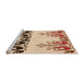 Sideview of Machine Washable Transitional Red Rug, wshpat649org