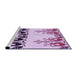 Sideview of Machine Washable Transitional Orchid Purple Rug, wshpat649pur