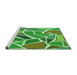 Machine Washable Transitional Green Rug in a Bedroom, wshpat65grn