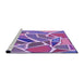 Machine Washable Transitional Dark Orchid Purple Rug in a Bedroom, wshpat65pur