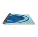 Thickness of Patterned Blue Rug, pat650lblu