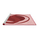 Sideview of Machine Washable Transitional Pink Rug, wshpat650rd