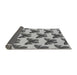 Thickness of Patterned Silver Gray Rug, pat653gry