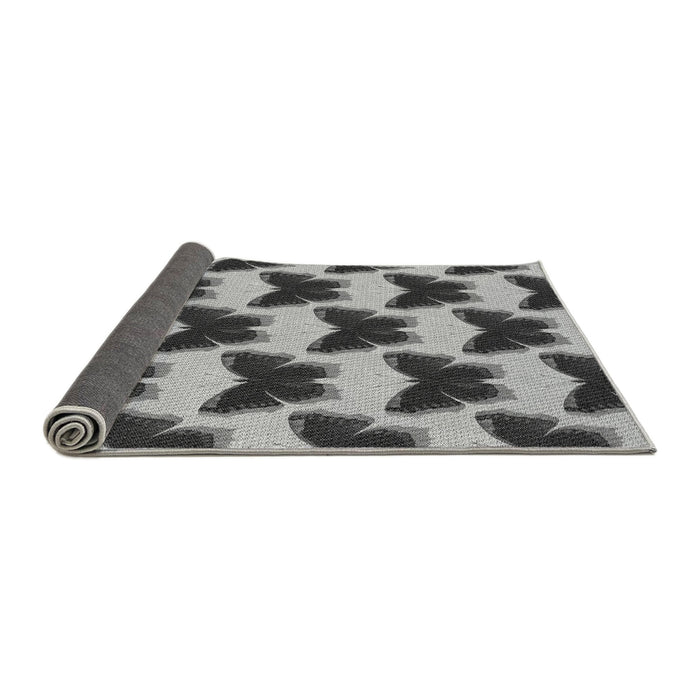 Thickness of Patterned Cloud Gray Rug, pat654gry