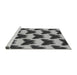 Sideview of Machine Washable Transitional Cloud Gray Rug, wshpat654gry