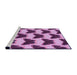 Sideview of Machine Washable Transitional Dark Magenta Purple Rug, wshpat654pur