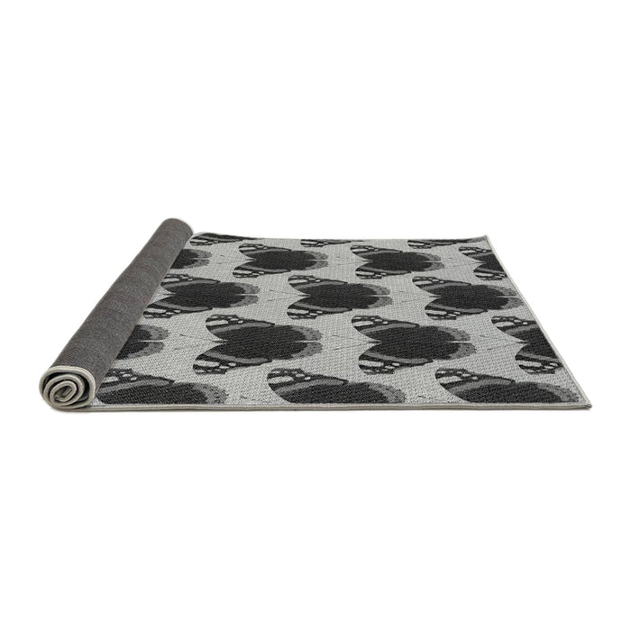 Thickness of Patterned Cloud Gray Rug, pat656gry
