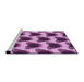 Sideview of Machine Washable Transitional Violet Purple Rug, wshpat656pur