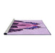 Sideview of Machine Washable Transitional Blossom Pink Rug, wshpat657pur