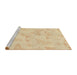 Sideview of Machine Washable Transitional Khaki Gold Rug, wshpat658brn