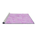 Sideview of Machine Washable Transitional Violet Purple Rug, wshpat658pur