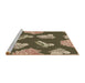 Sideview of Machine Washable Transitional Brown Rug, wshpat659brn