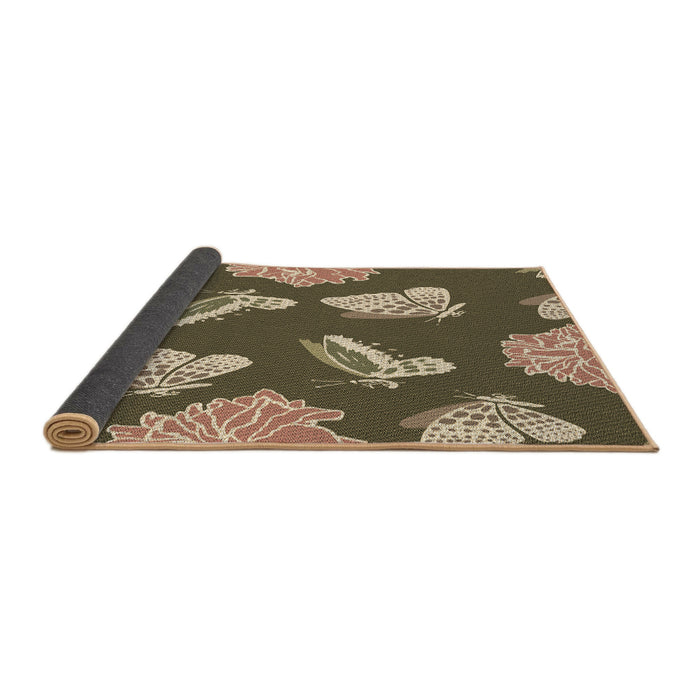 Thickness of Patterned Brown Rug, pat659brn