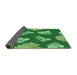 Thickness of Patterned Green Rug, pat659grn