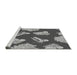 Sideview of Machine Washable Transitional Dark Gray Rug, wshpat659gry