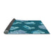 Thickness of Patterned Blue Rug, pat659lblu