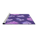 Sideview of Machine Washable Transitional Amethyst Purple Rug, wshpat659pur