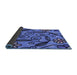 Patterned Sky Blue Rug, pat66blu