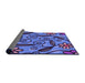 Patterned Sky Blue Rug, pat66pur