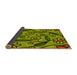 Thickness of Patterned Pistachio Green Rug, pat66yw