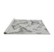 Sideview of Machine Washable Transitional Platinum Gray Rug, wshpat660gry