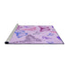 Sideview of Machine Washable Transitional Purple Rug, wshpat660pur