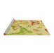 Sideview of Machine Washable Transitional Orange Gold Rug, wshpat660yw