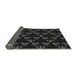Thickness of Patterned Black Rug, pat661gry