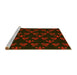 Sideview of Machine Washable Transitional Bakers Brown Rug, wshpat661yw