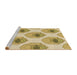 Sideview of Machine Washable Transitional Dark Golden Brown Rug, wshpat664brn