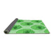 Thickness of Patterned Green Rug, pat664grn