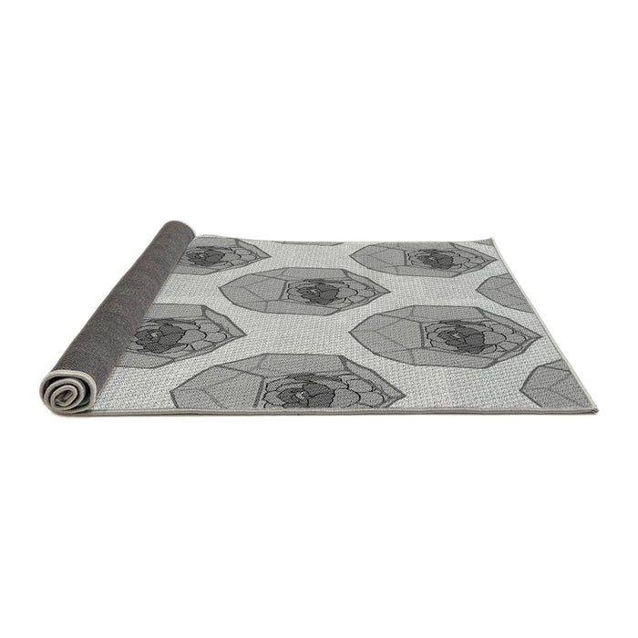 Thickness of Patterned Gray Rug, pat664gry