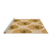 Sideview of Machine Washable Transitional Orange Rug, wshpat664org