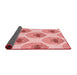 Thickness of Patterned Baby Pink Rug, pat664rd