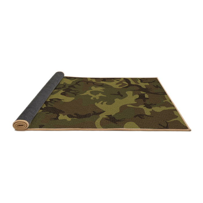 Thickness of Patterned Bakers Brown Rug, pat665brn