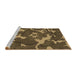 Sideview of Machine Washable Transitional Cinnamon Brown Rug, wshpat666brn