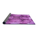 Thickness of Patterned Purple Rug, pat667pur