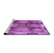 Sideview of Machine Washable Transitional Purple Rug, wshpat667pur