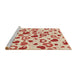 Sideview of Machine Washable Transitional Vanilla Gold Rug, wshpat668brn