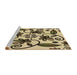Machine Washable Transitional Mustard Yellow Rug in a Bedroom, wshpat67brn