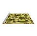 Sideview of Machine Washable Transitional Dark Bronze Brown Rug, wshpat67yw