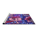 Sideview of Machine Washable Transitional Medium Purple Rug, wshpat670pur