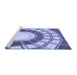 Sideview of Machine Washable Transitional Deep Periwinkle Purple Rug, wshpat671blu