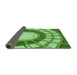 Thickness of Patterned Green Rug, pat671grn